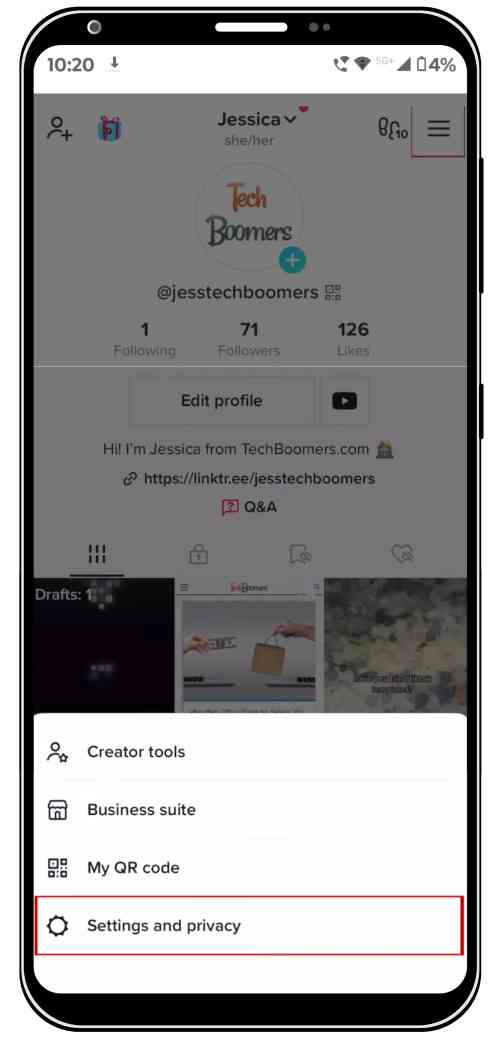 Apply for TikTok Verification Tick